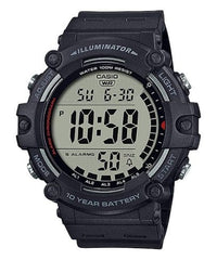 Casio Men's watch Digital, Black Dial Black Resin Strap, AE-1500WH-1AVDF