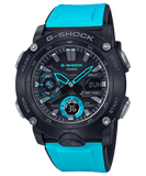 G-Shock Men's Watch Analog & Digital Combo, Black & Blue Dial Blue Resin Band, GA-2000-1A2DR