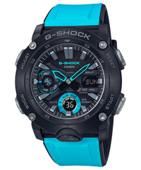 G-Shock Men's Watch Analog & Digital Combo, Black & Blue Dial Blue Resin Band, GA-2000-1A2DR