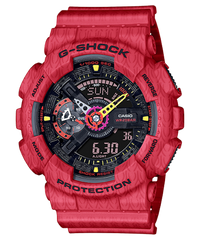 G-Shock Unisex Watch Analog & Digital Combo, Black & Pink Dial Pink Resin Band, GA-110SGH-4ADR