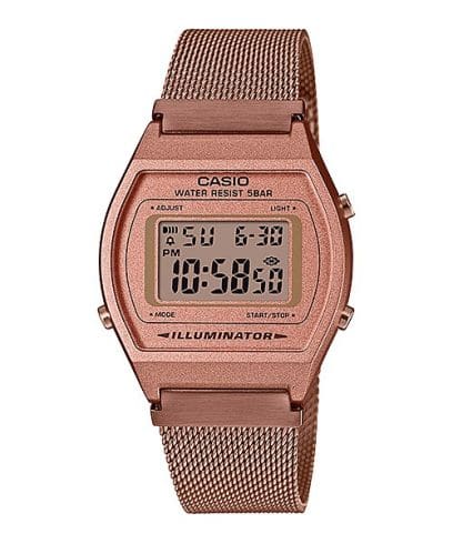 Casio Unisex watch, Rose Gold Dial Rose Gold Stainless Steel Strap, B640WMR-5ADF