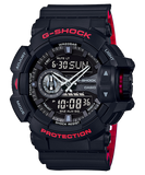 G-Shock Men's Watch Analog & Digital Combo, Black Dial Black Resin Band, GA-400HR-1ADR