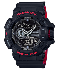 G-Shock Men's Watch Analog & Digital Combo, Black Dial Black Resin Band, GA-400HR-1ADR