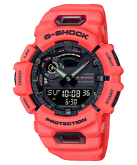 G-Shock Men's Analog & Digital Watch Combo, Sporty Design Black Dial Orange Resin Band, GBA-900-4ADR