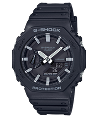 G-Shock Men's Watch Analog & Digital Combo, Black Dial Black Resin Band, GA-2100-1ADR