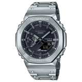 G-Shock Analog & Digital, Black Dial Silver Metal Band Watch for Men, GMB-2100D-1ADR