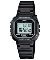 Casio Women's Watch Digital, Black Dial Black Resin Strap, LA-20WH-1ADF