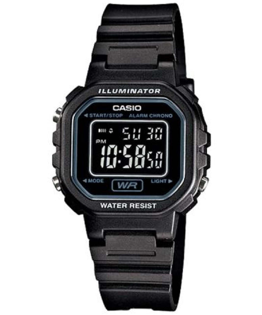 Casio men analog watch, black dial with comfortable strap, model CS-LA-20WH-1BDF, Bahrain