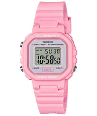 Casio Women's Watch Digital, Pink Dial Pink Resin Strap, LA-20WH-4A1DF