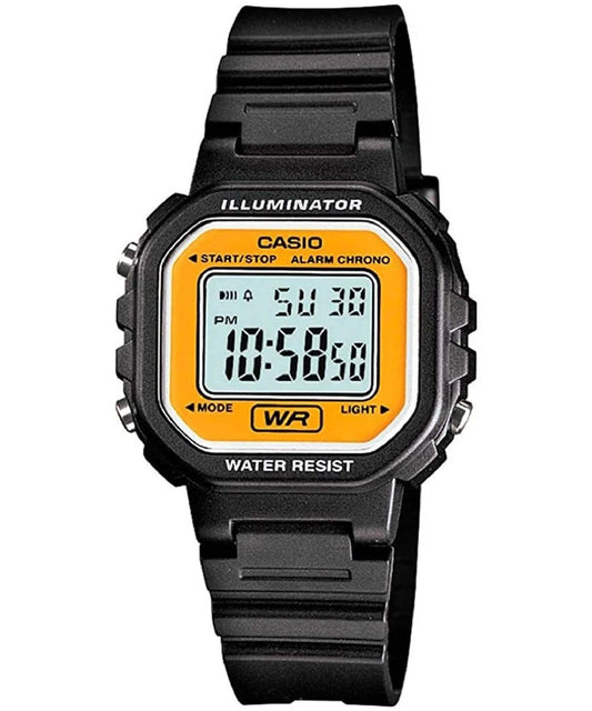 Casio men analog watch, yellow dial with comfortable strap, model CS-LA-20WH-9ADF, Bahrain