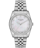 Lee Cooper  Women's Analog Watch, Mother of Pearl Dial Stainless Steel Strap, LC07115.320