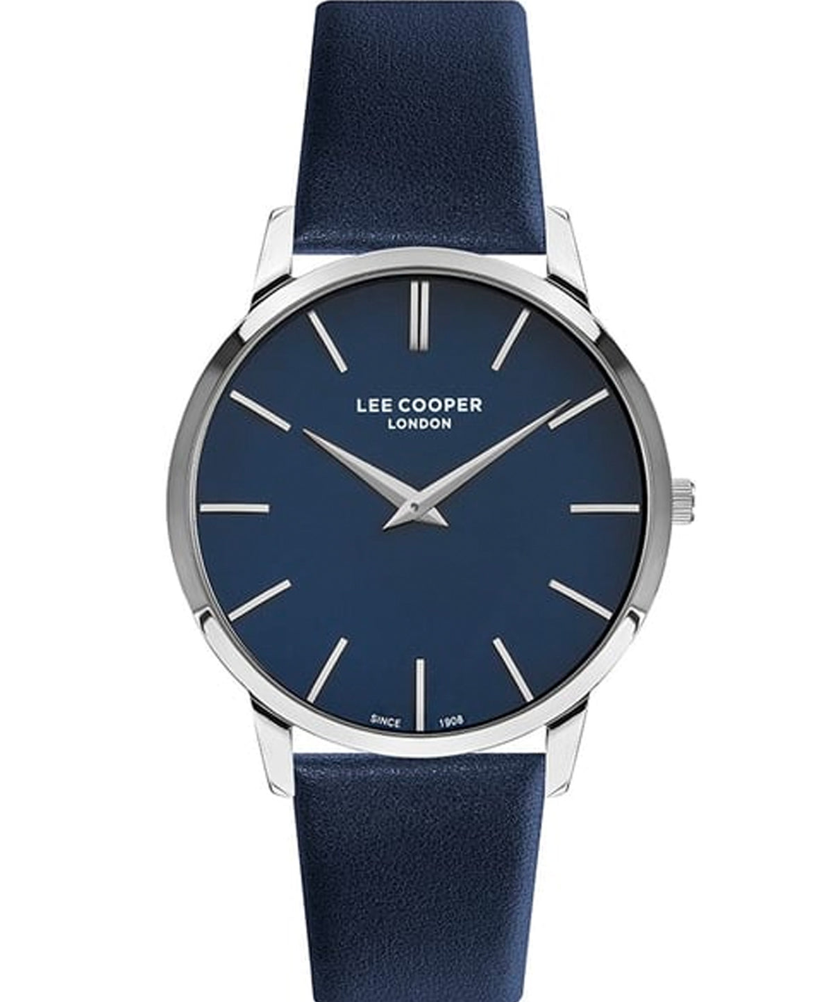 Lee Cooper  Men's Analog Dark Blue Dial Dark Blue Leather Watch, LC07251.399