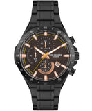 Lee Cooper  Men's Analog Black Dial Gun Stainless Steel Watch, LC07258.640