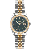 Lee Cooper  Women's Analog Green Dial Two Toned Stainless Steel Watch, LC07326.250