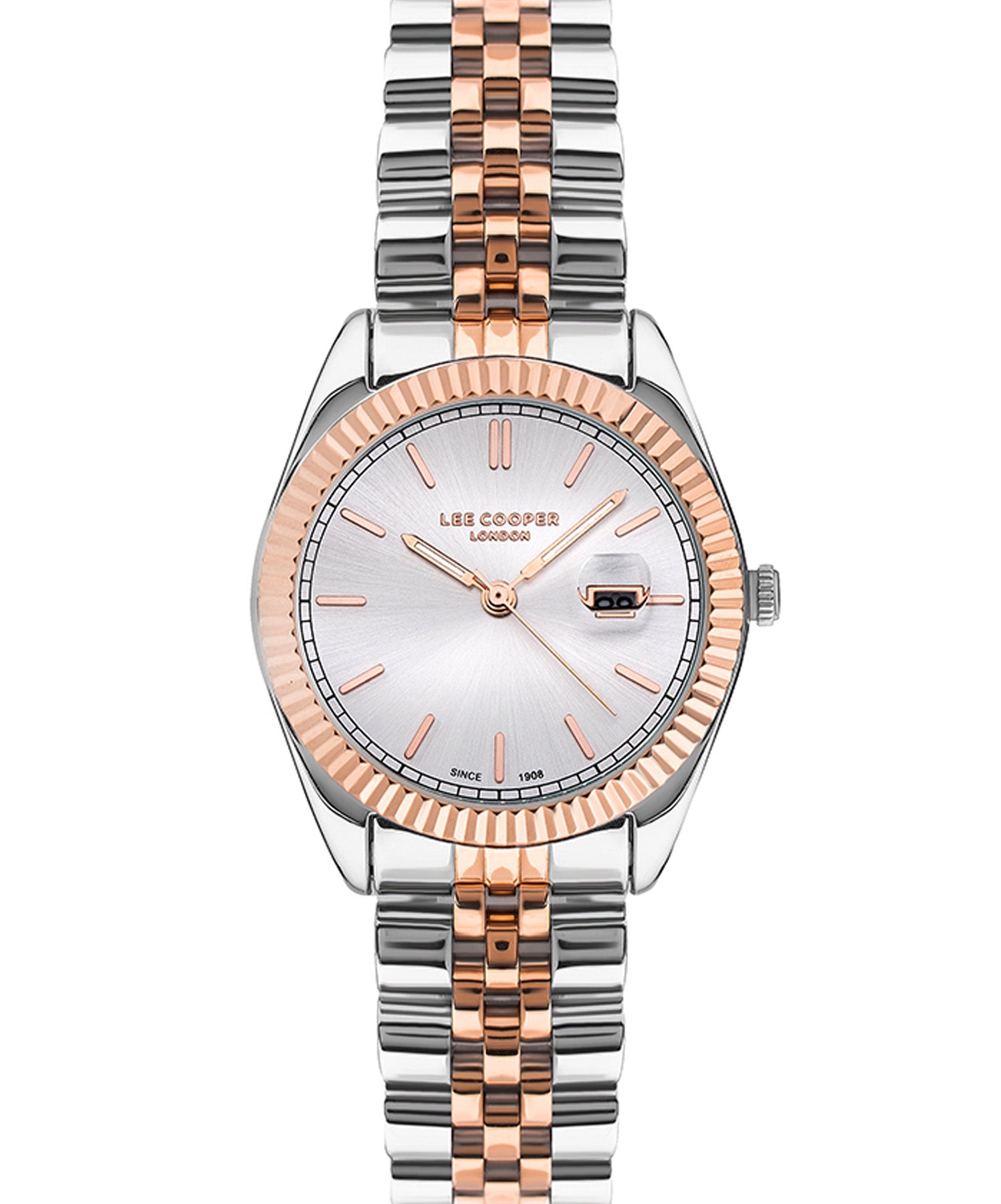 Lee Cooper  Women's Watch Silver Dial Two Toned Stainless Steel Strap, LC07326.530