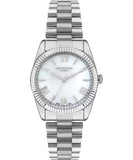 Lee Cooper  Women's Analog Watch, White Dial, Silver Stainless Steel Strap, LC07331.320