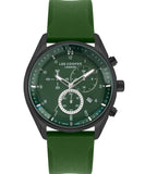 Lee Cooper  Men's Analog Watch, Green Dial, Green Resin Strap, LC07350.675