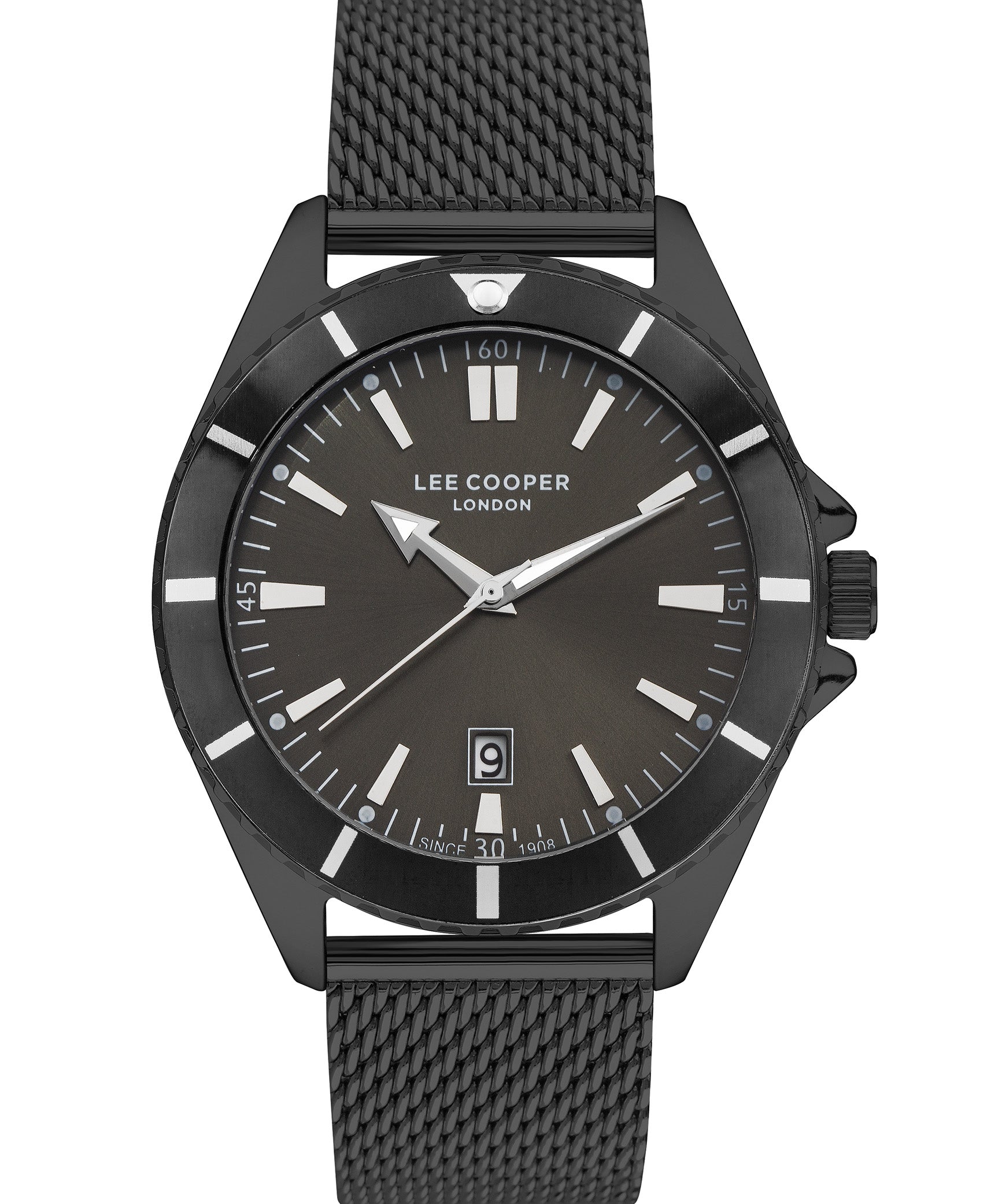 Lee Cooper, Men's, Analog Watch, Black Dial, with Stainless Steel Band, LE-LC07353.670
