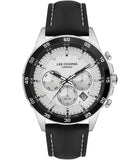 Lee Cooper  Men's Analog Watch, White Dial, Black LeatherStrap, LC07372.331