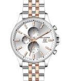 Lee Cooper  Men's Analog Watch, Silver Dial, Silver & Rose Gold Stainless Steel Strap, LC07380.530
