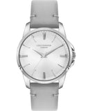 Lee Cooper  Women's Analog Watch, Silver Dial, Beige Leather Strap, LC07419.339