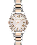 Lee Cooper  Women's Analog Silver Dial Two Toned Stainless Steel Strap Watch, LC07435.530