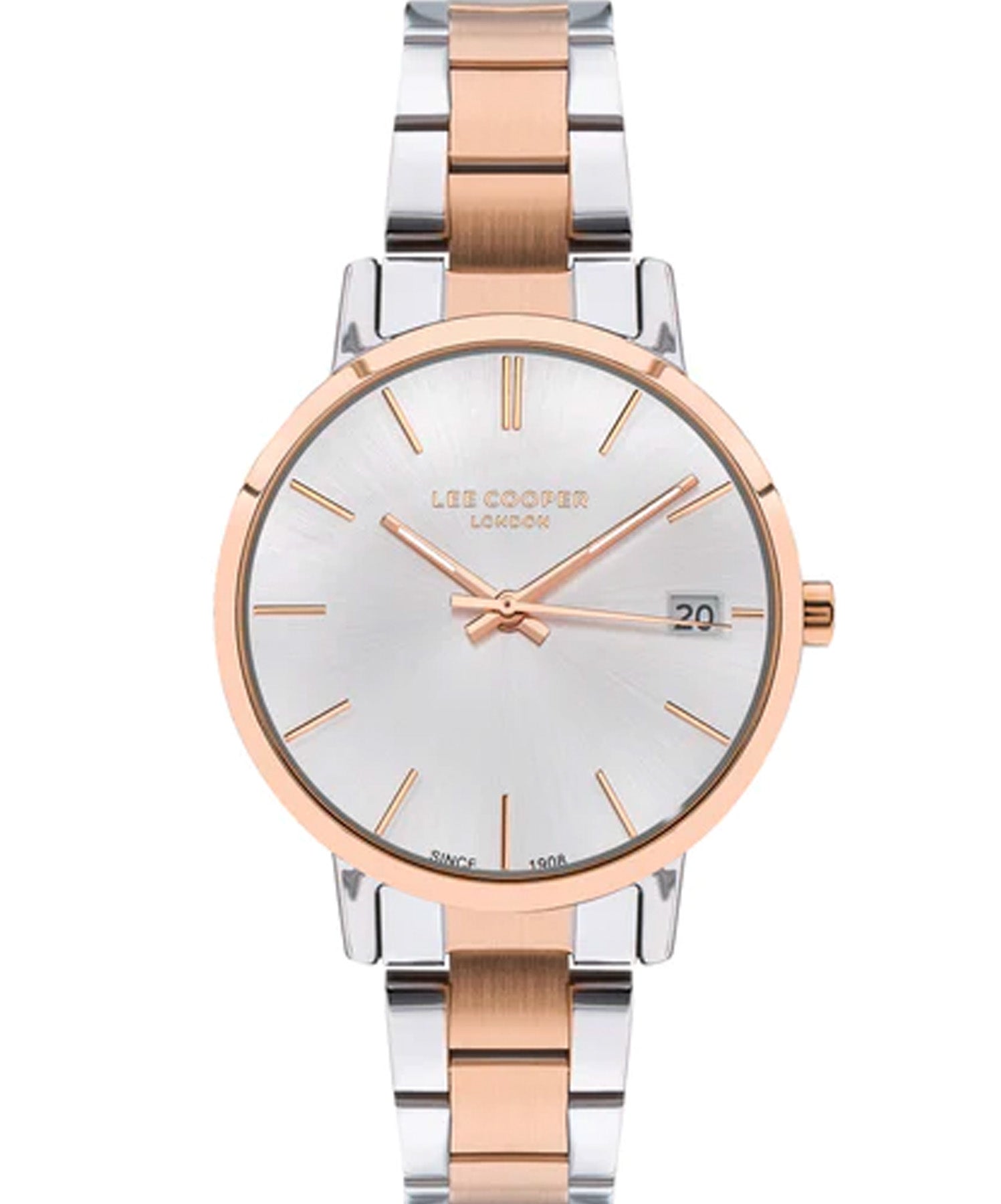 Lee Cooper  Women's Watch Silver Dial Two Toned Metal Strap, LC07447.530