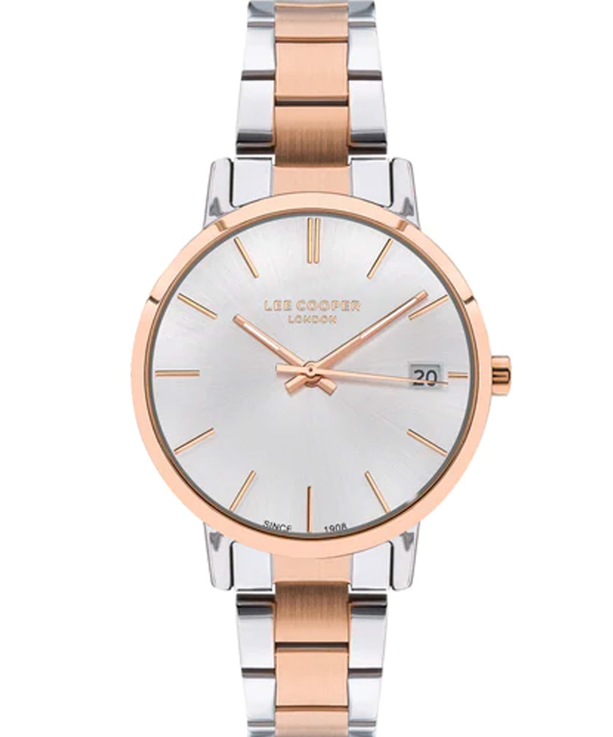 Lee Cooper  Women's Watch Silver Dial Two Toned Metal Strap, LC07447.530