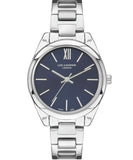 Lee Cooper  Women's Analog Blue Dial Silver Stainless Steel Strap Watch, LC07450.390