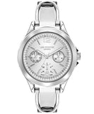 Lee Cooper  Women's Multi Function Silver Dial Silver Leather Strap Watch, LC07488.330