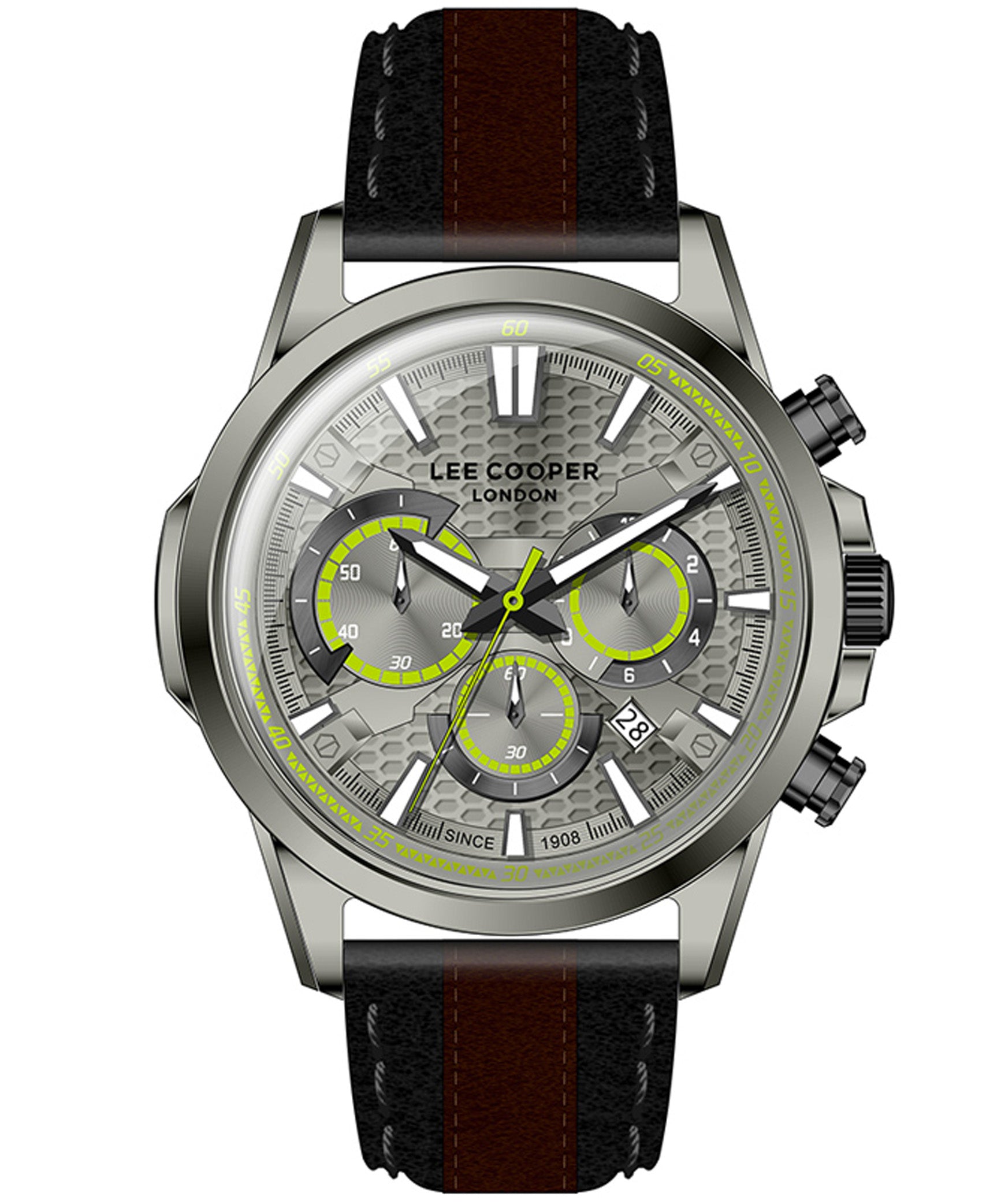 Lee Cooper Uomo Analogico Quarzo Orologio con Cinturino in Pelle Lee Cooper Uomo Analogico Quarzo Orologio con Cinturino in Pelle