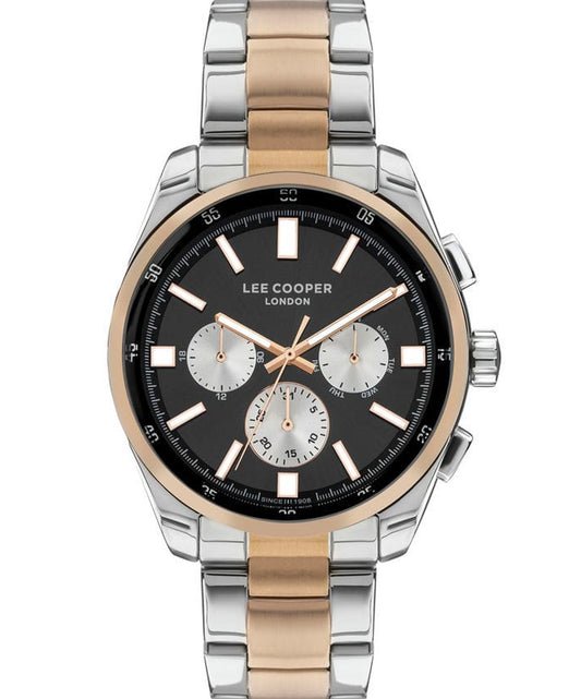 Lee Cooper, Men's, Analog Watch, Black Dial, with Stainless Steel Band, LE-LC07513.550