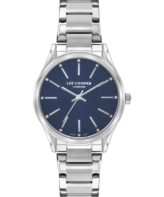 Lee Cooper, Men's, Analog Watch, Blue Dial, with Stainless Steel Band, LE-LC07518.390