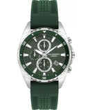 Lee Cooper  Multi Function Men's Watch Green Dial, Green Rubber Strap, LC07527.377
