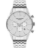Lee Cooper  Men's Watch Silver Dial Silver Metal Strap, LC07549.330