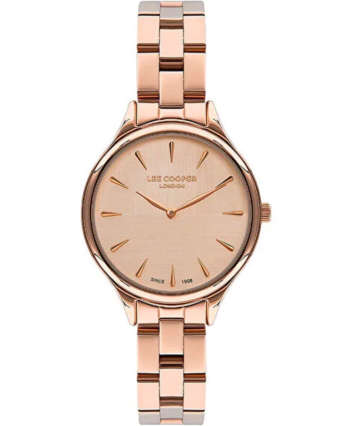 Lee Cooper  Women's Watch Rose Gold Dial Rose Gold Metal Strap, LC07568.410