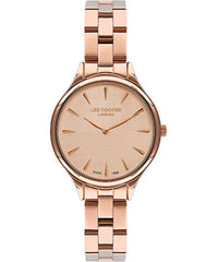 Lee Cooper  Women's Watch Rose Gold Dial Rose Gold Metal Strap, LC07568.410