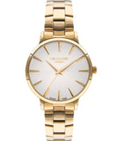 Lee Cooper  Women's Watch Silver Dial Gold Metal Strap, LC07580.130