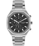 Lee Cooper  Men's Watch Black Dial Silver Metal Strap, LC07617.350