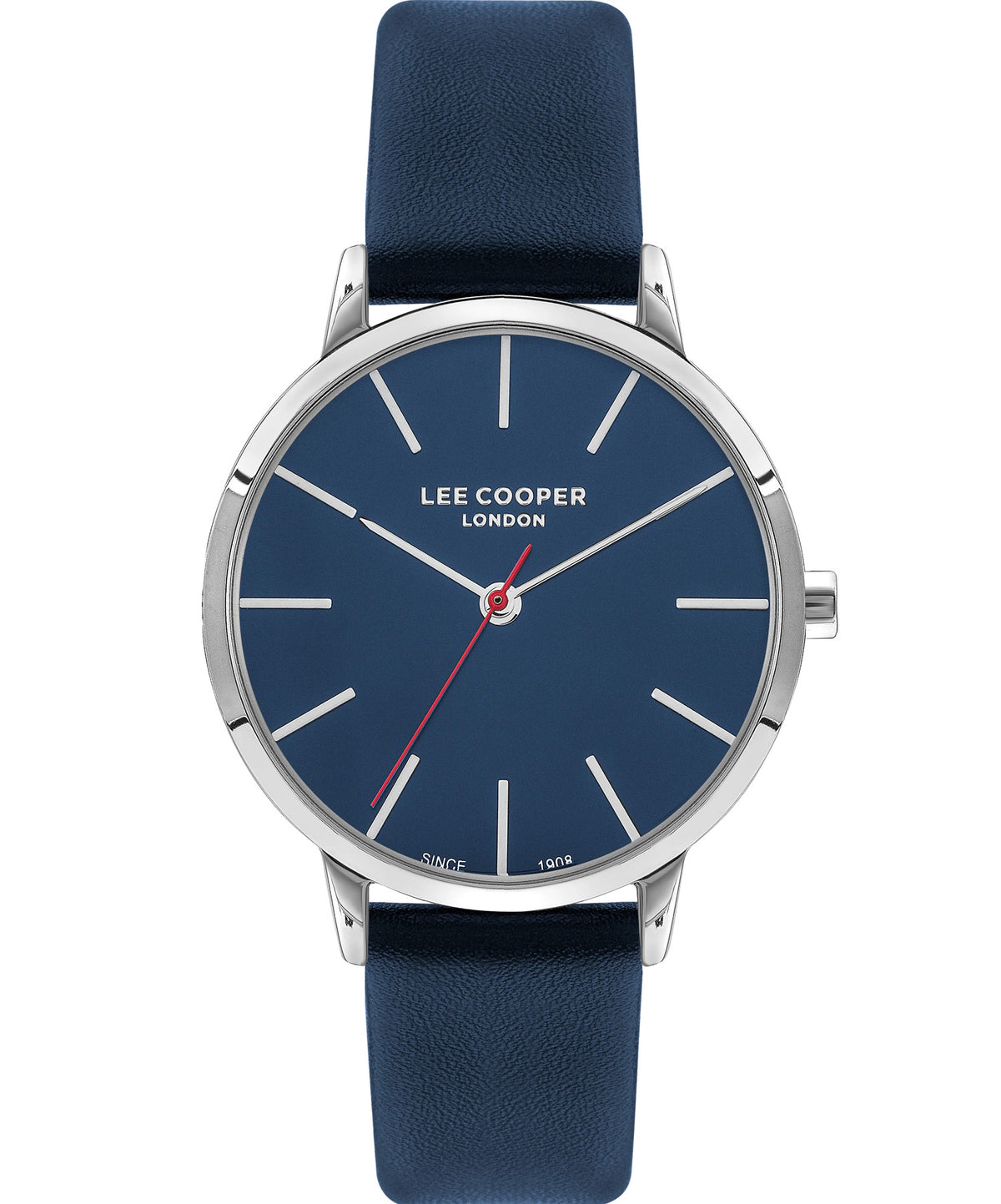 Lee Cooper  Women's Watch Blue Dial Blue Leather Strap, LC07646.399