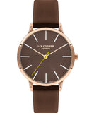 Lee Cooper  Women's Watch Brown Dial Brown Leather Strap, LC07646.466