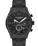 Lee Cooper  Men's Watch Black Dial Graphite Metal Strap, LC07672.650