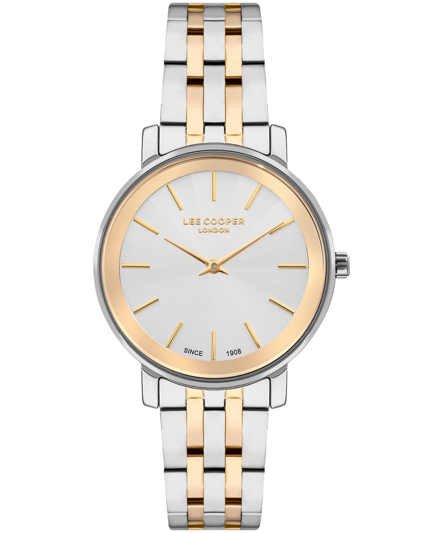 Lee Cooper  Women's Watch Silver Dial Two Toned Metal Strap,  LC07684.270
