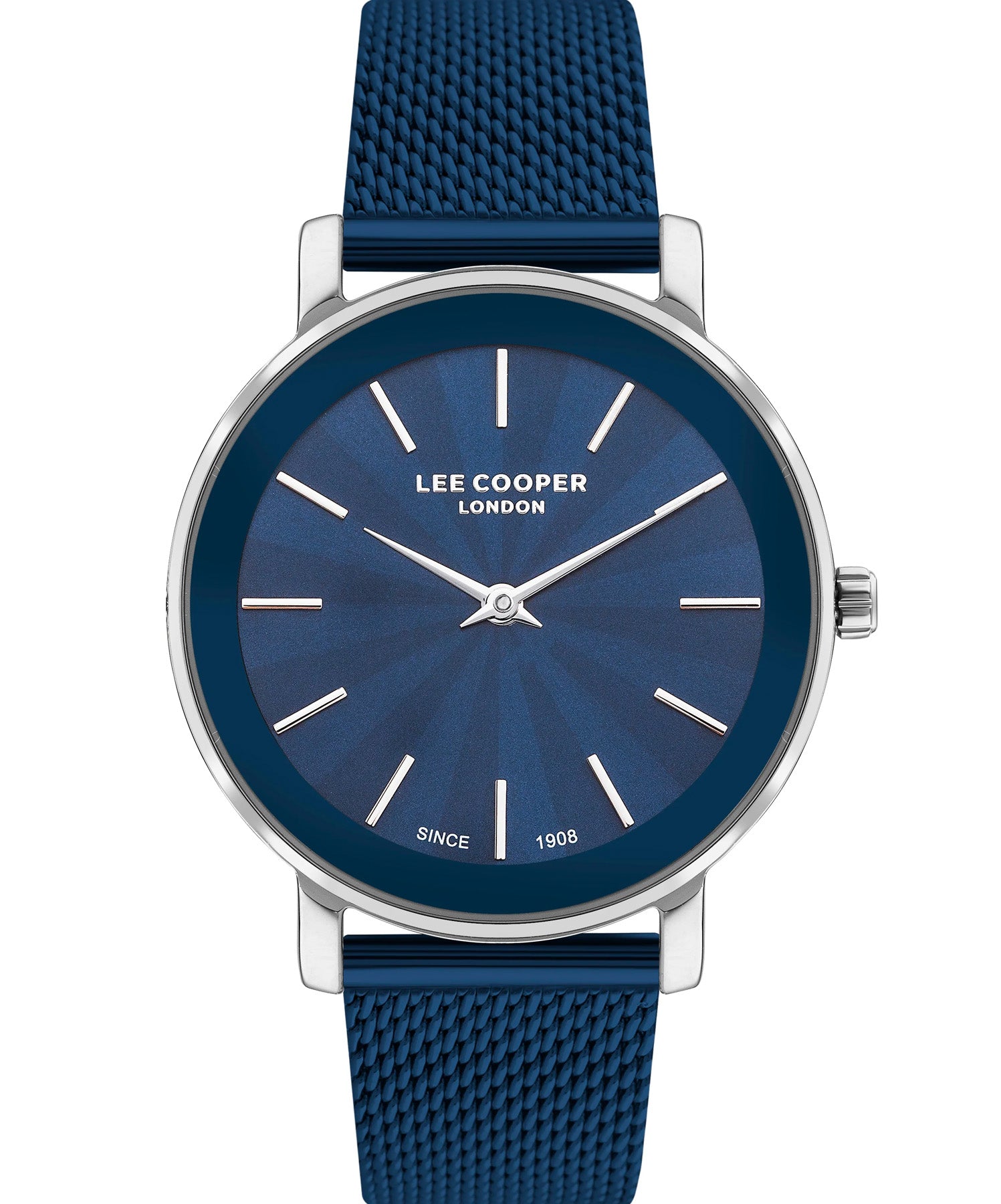 Lee Cooper  Women's Watch Blue Dial Blue Mesh Strap, LC07687.390