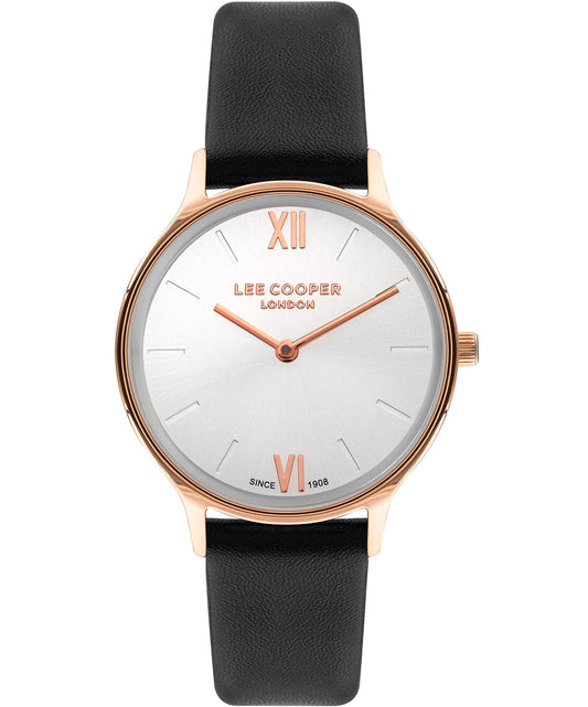 Lee Cooper, Men's, Analog Watch, Black Dial, with Leather Band, LE-LC07712.431