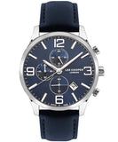 Lee Cooper  Men's Watch Blue Dial Blue Leather Strap, LC07713.399