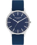Lee Cooper  Men's Watch Blue Dial Blue Silicone Strap, LC07715.399