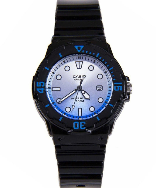 Casio men analog watch, blue dial with comfortable strap, model CS-LRW-200H-2EVDR, Bahrain
