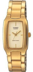 Casio Women's Watch Analog, Gold Dial Gold Stainless Steel Strap, LTP-1165N-9CRDF