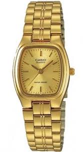 Casio Women's Watch Analog, Gold Dial Gold Stainless Steel Strap, LTP-1169N-9ARDF